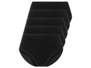 esmara 5 dames-slips (XL (48/50), Zwart)