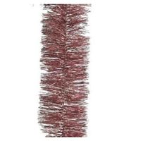 6x Oud roze kerstslingers kerstboom 270 cm versieringen - thumbnail