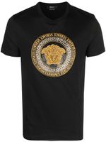 Versace t-shirt Medusa orné de cristal - Noir