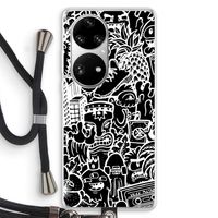 Vexx Black Mixtape: Huawei P50 Pro Transparant Hoesje met koord
