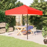 Partytent inklapbaar 2x2 m rood - thumbnail