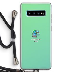 Win98: Samsung Galaxy S10 Plus Transparant Hoesje met koord