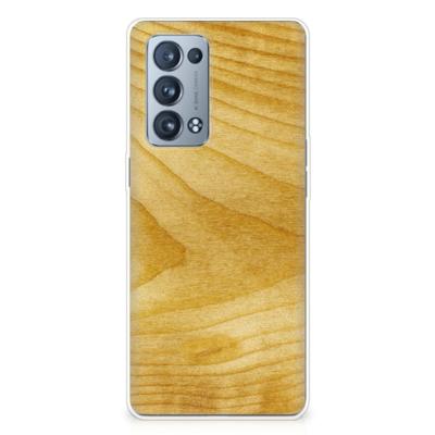 OPPO Reno 6 Pro Plus 5G | Bumper Hoesje | Licht Hout
