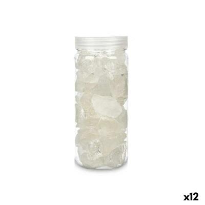 Decoratieve stenen Gift Decor 4005DC-MT 4005DC-MT Wit 600 g Kwarts (12 Stuks)