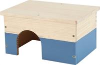 Zolux neolife houten huisje cavia blauw Zolux neolife houten huisje cavia blauw