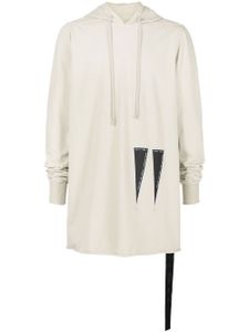 Rick Owens DRKSHDW hoodie à logo imprimé - Blanc