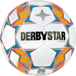 Derbystar Voetbal Stratos V23 Light 1043 wit blauw oranje