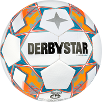 Derbystar Voetbal Stratos V23 Light 1043 wit blauw oranje