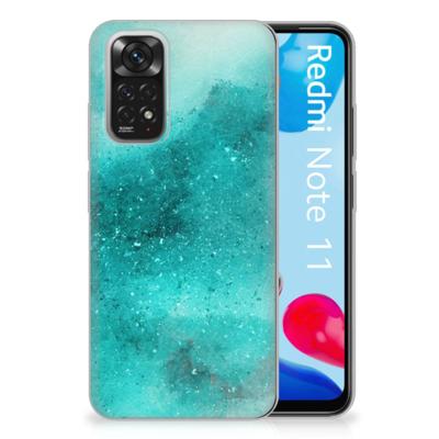 Hoesje maken Xiaomi Redmi 10 | Redmi Note 11 4G Painting Blue Hoesje maken Xiaomi Redmi 10 | Redmi Note 11 4G Painting Blue
