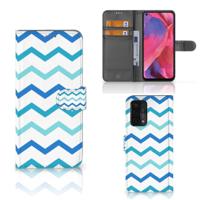 OPPO A54 5G | A74 5G | A93 5G | Telefoon Hoesje | Zigzag Blauw