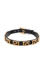 Versace collier ras-du-cou Greca en cuir - Noir - thumbnail