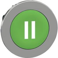 Schneider Electric ZB4FA336 ZB4FA336 Plat, Terugstelbaar (Ø) 30.5 mm II Chroom, Groen 1 stuk(s)