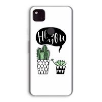Hey you cactus: Google Pixel 4a 5G Transparant Hoesje