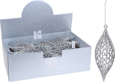 5 stuks! Pegel hangdeco met glitter 22 cm - Nampook
