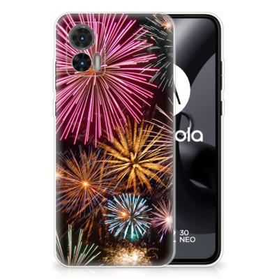 Motorola Edge 30 Neo | Sillicone Back Cover | Vuurwerk