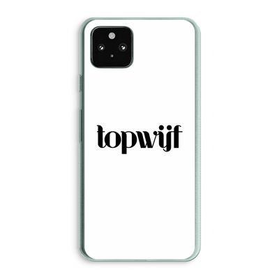 Topwijf Wit: Google Pixel 5a 5G Transparant Hoesje