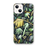 Tropical Palms Dark: iPhone 13 mini Transparant Hoesje