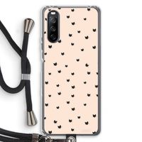 Kleine kattenkopjes: Sony Sony Xperia 10 III Transparant Hoesje met koord