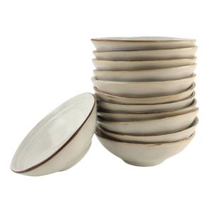 OTIX Soepkommen - 12 Persoons - Beige - Soeptassen - 15cm - Keramiek - LILY