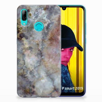 Huawei P Smart 2019 | TPU | Siliconen hoesje | Marmer Grijs