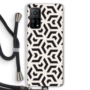 Crazy pattern: Xiaomi Mi 10T 5G Transparant Hoesje met koord