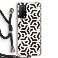 Crazy pattern: Xiaomi Mi 10T 5G Transparant Hoesje met koord