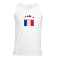 Tanktop met vlag Frankrijk print