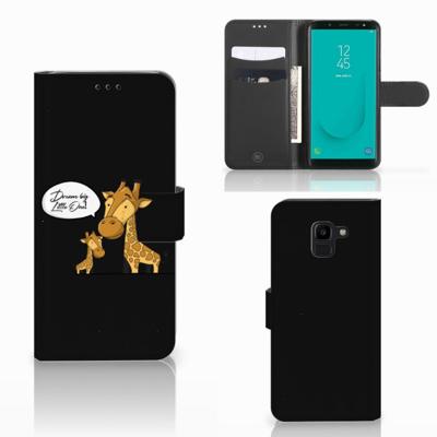 Samsung Galaxy J6 2018 Leuk Hoesje Giraffe Samsung Galaxy J6 2018 Leuk Hoesje Giraffe