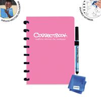 Correctbook A5 Original: uitwisbaar / herbruikbaar notitieboek, gelijnd, Blossom Pink (roze) - thumbnail