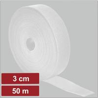 Electronic Garage EG25CA125 Klittenband Om te bundelen Haak- en lusdeel (l x b) 50 m x 3 cm Wit 50 m
