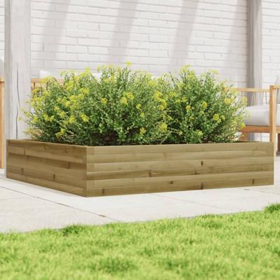 VidaXL Plantenbak 110x110x23 cm geïmpregneerd grenenhout