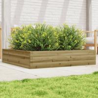 VidaXL Plantenbak 110x110x23 cm geïmpregneerd grenenhout
