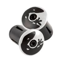 LIZARD SKINS Dsp bar tape plugs - diamond white