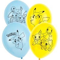 Pokemon ballonnen 12 stuks   - - thumbnail