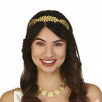 Verkleedset Romein - laurierkrans - gouden ketting - romeinse rijk