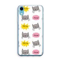 Meow: iPhone XR Transparant Hoesje