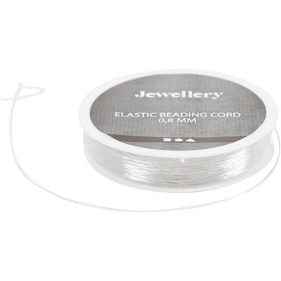 Creativ Company Elastisch koord, rond, dikte 0,8 mm, 10 m/ 1 rol