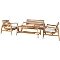 House Nordic - Tuin Lounge Set Santander Teak Naturel - thumbnail