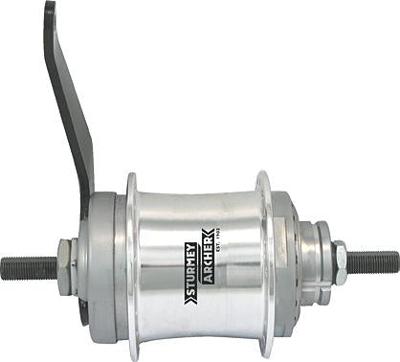 Two-speed hub silver st.a with back pedal 32 hole