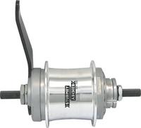 Two-speed hub silver st.a with back pedal 32 hole