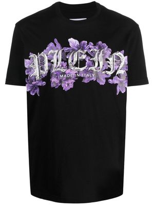 Philipp Plein t-shirt en coton à logo imprimé - Noir