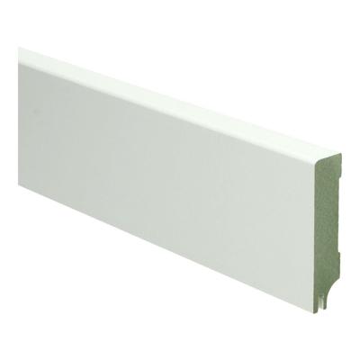 MDF Moderne plint 70x15 voorgelakt RAL9010 + uitsparing - lengte 240cm