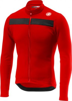 Castelli Puro 3 lange mouw fietsshirt rood heren S