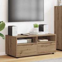 TV-kast met lade Artisan Eiken 100 x 48 x 43 cm Bewerkt hout