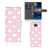 Sony Xperia 10 | Telefoonhoesje | Met pasjeshouder | Sleeping Cats