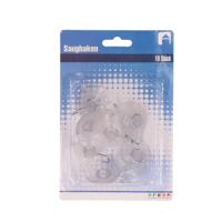 Zuignappen ophanghaakjes - 10x - 3,2 cm - haakjes - haken