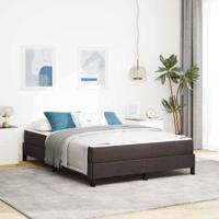 Boxspring bed Anders Donkerbruin 140 x 200 cm Stof
