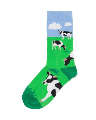 HEMA Sokken voor volwassenen 'hi there' groen (groen)