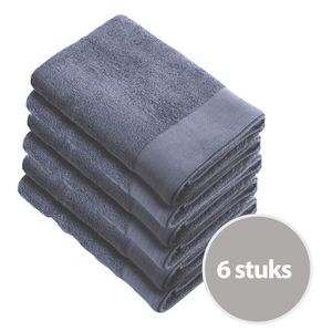 Walra Soft Cotton Handdoek 60 x 110 cm 550 gram Indigo - 6 stuks