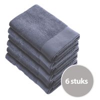 Walra Soft Cotton Handdoek 60 x 110 cm 550 gram Indigo - 6 stuks - thumbnail